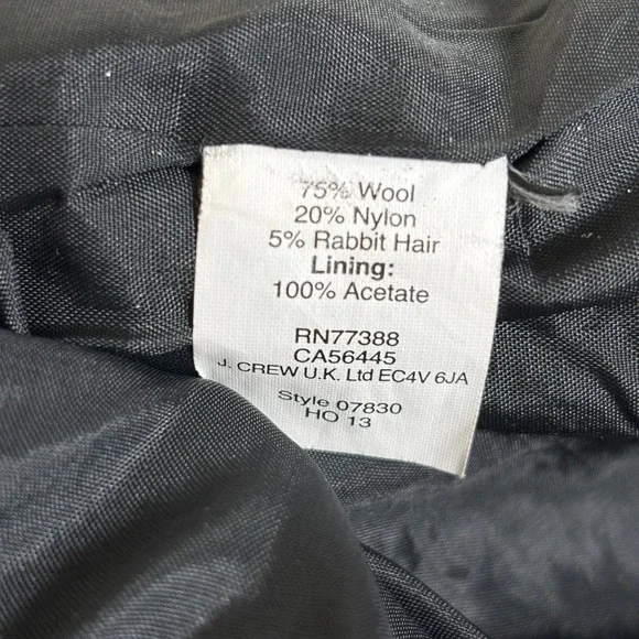 Madewell Women's Grey Coat Size Medium Collarless Car Snaps Wool Blend Heavy - Picture 10 of 10